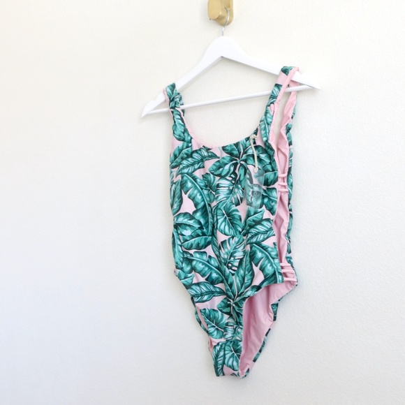 NEW! Kenny Flowers Watercolors The Beverly Hills ONE PIECE Swimsuit Tropical M - Picture 5 of 7